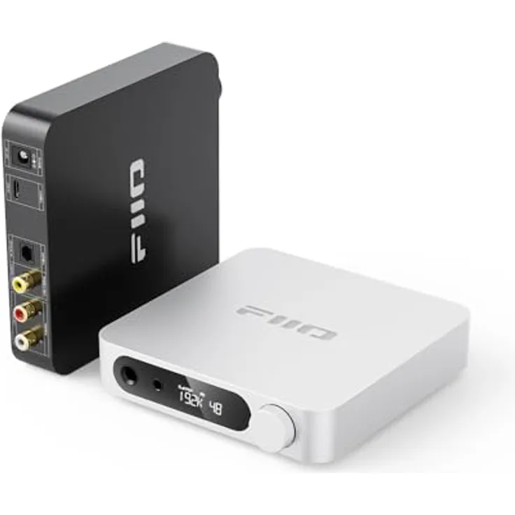 FiiO K11, USB-DAC und Kopfhörerverstärker mit 1400 mW, Gain-Schalter und VA-Display, Silber