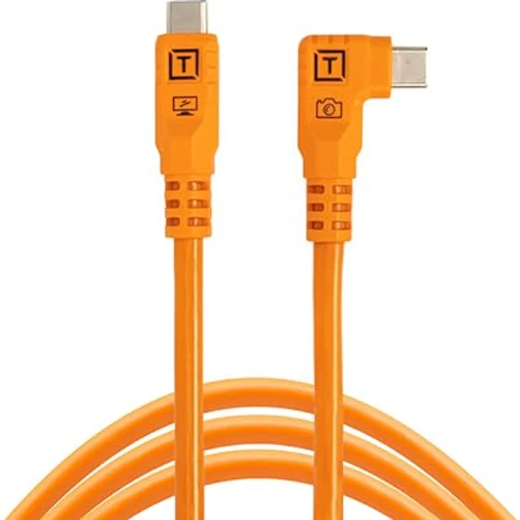 Tether Tools TetherPro USB-C Optima 10G rechts orange 1,8m - USB-Kabel mit 10 Gbit/s Übertragungsgeschwindigkeit – Bild 1