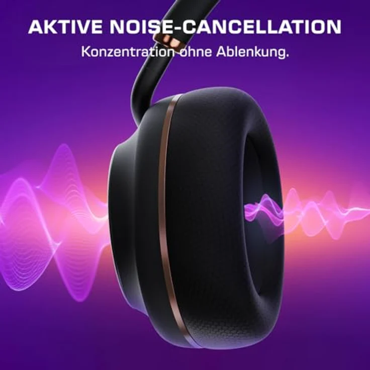 Turtle Beach Stealth Pro II Wireless Gaming-Headset, Hi-Res 24-bit Audio, Dolby Atmos, Geräuschunterdrückung, schwarz – Bild 5