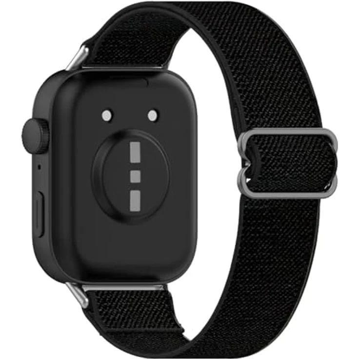 GIOPUEY Armband Kompatibel mit Huawei Watch Fit 5/5 Pro/Fit 4/4 Pro/Fit 3, Geflochtenes Nylon, elastisch & atmungsaktiv, unisex, Schwarz – Bild 1