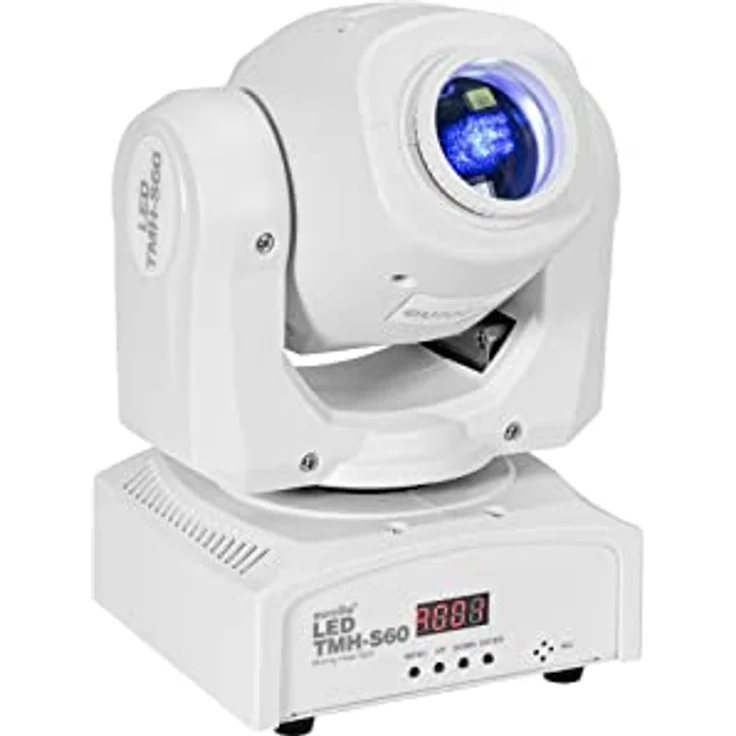 EUROLITE LED TMH-S60 Moving-Head Spot ws | Kompakter Moving-Head-Spot mit 60-W-LED, Gobos, Farbrad und weißem Gehäuse – Bild 1