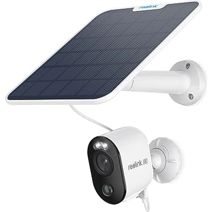 Reolink 4K Überwachungskamera Aussen Akku Argus 3 Ultra mit 6W Solarpanel, 2,4&5GHz WiFi, Solar WLAN Kamera Outdoor mit 8MP UHD Farbnachtsicht, KI-Erkennung, Keine Monatsgebühr, Standalone-Nutzung