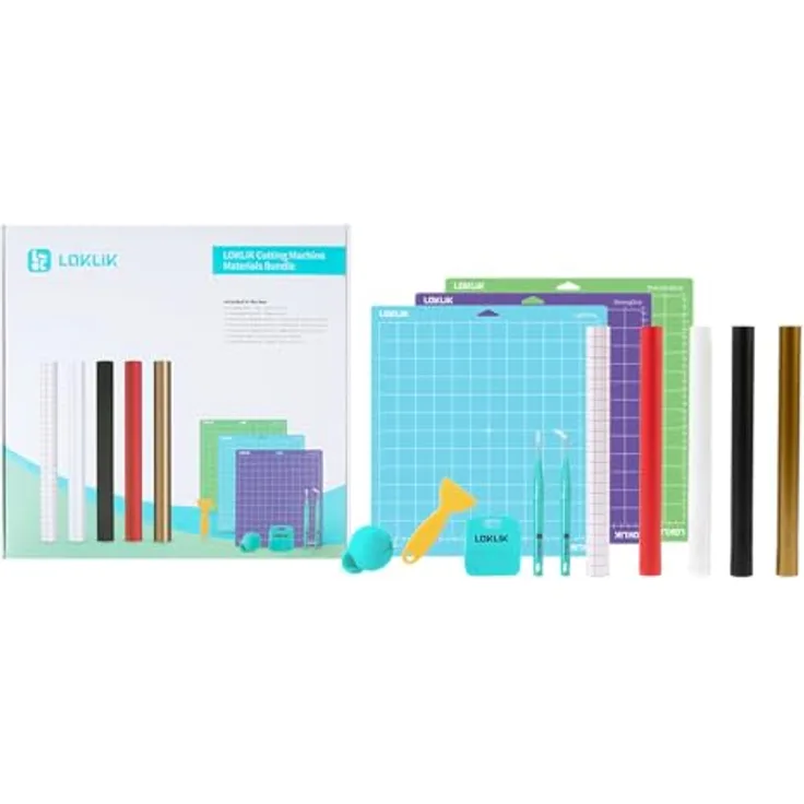 Loklik Starter Pack for Crafter, Gestaltungsset für Schneideplotter mit umfangreichem Zubehör