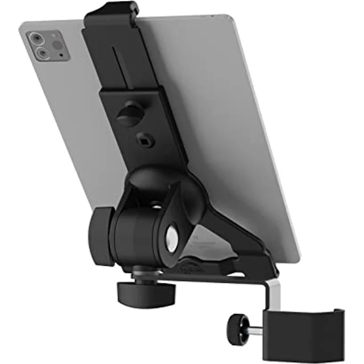 K&M 19765 Tablet-PC-Halter Biobased Kunststoff - Zubehör für Mikrofon-Stative, neigbar - geeignet für gängige Marken – Bild 3