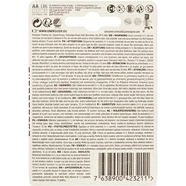 Energizer E301323600 Max Plus Mignon (AA) 4 Stück Chrom – Bild 6