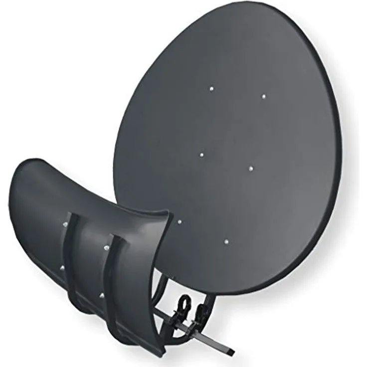 Wavefrontier Satspiegel Toroidal T90 P - Multifocus Antenne mit 5 LNB Halterungen, anthrazit