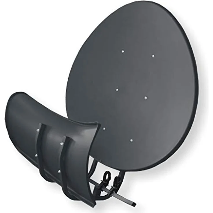 Wavefrontier Satspiegel Toroidal T90 P - Multifocus Antenne mit 5 LNB Halterungen, anthrazit – Bild 1