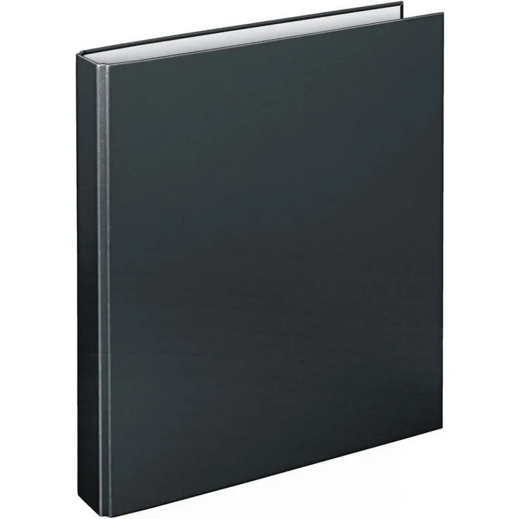VELOFLEX Präsentationsordner Ringbuch Basic A4, PP kaschiert, 4-D-Ring-Mechanik, Füllhöhe 25mm, schwarz