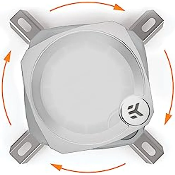 EK Water Blocks EK-Nucleus AIO CR360 Lux D-RGB - 360 mm All-in-One Liquid CPU Kühler mit EK FPT Lüftern, Wasserkühlung Computerteile, 120 mm Lüfter, kompatibel mit den esten Intel & AMD CPUs, White – Bild 4