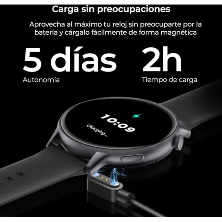 KSIX Smartwatch Core 2, 1,43 Zoll AMOLED-Display, integriertes Mikrofon und Lautsprecher, Rosa (47 mm) – Bild 8