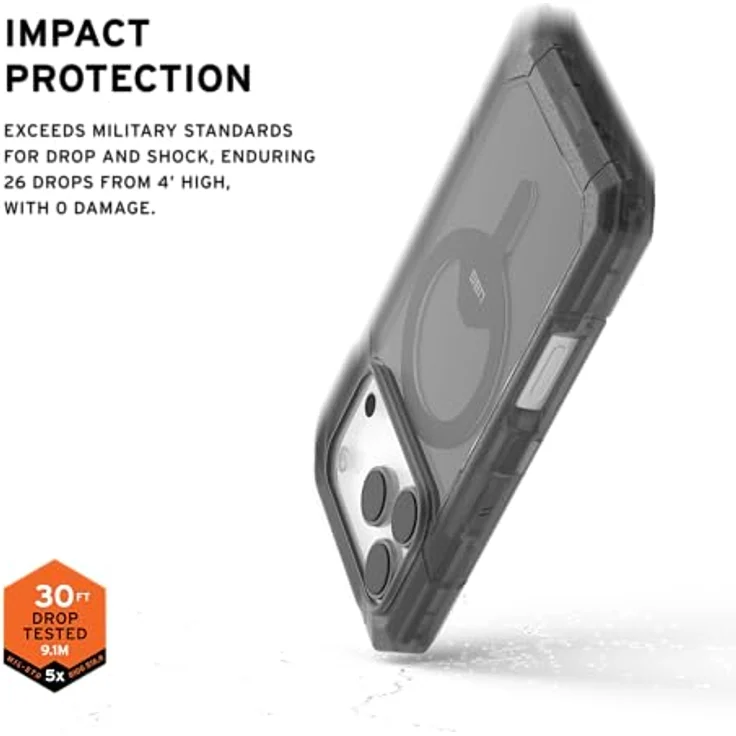 UAG Trooper MagSafe Hülle für Apple iPhone 17 Pro, Grau, robust mit Fallschutz bis 9,1 Meter und passgenauer Anpassung – Bild 5