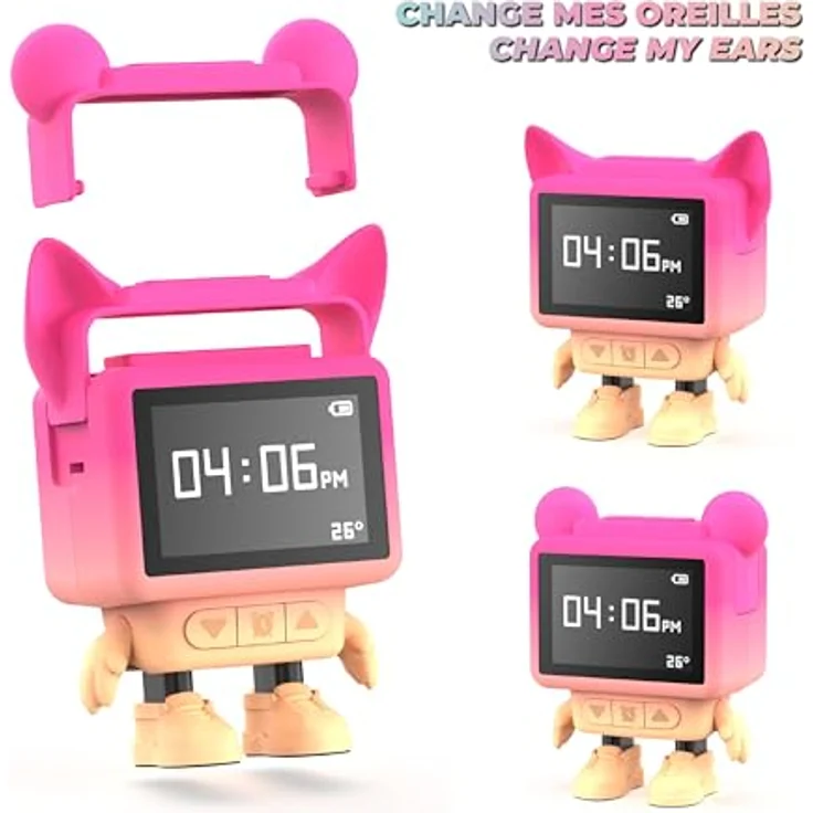 Mobility on Board Dancing Clock, Bluetooth 5.3 Lautsprecher mit 3W Leistung und Diffusor, Rosa – Bild 6