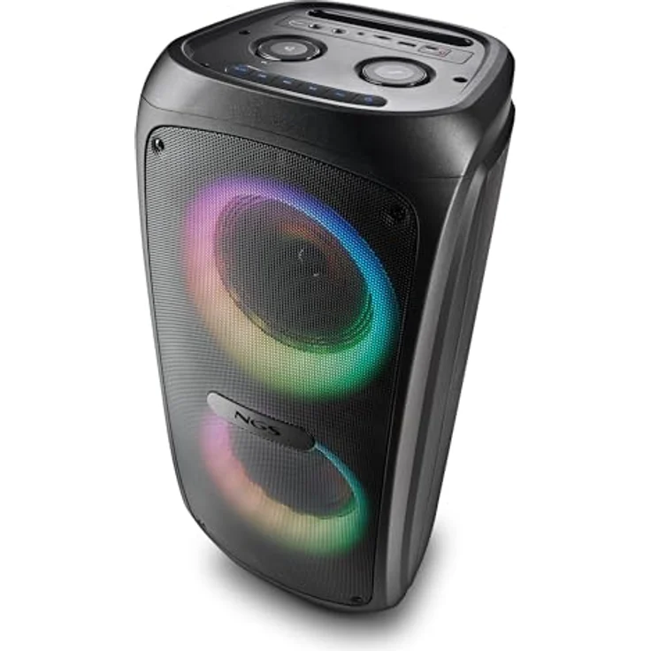NGS Wild Temper Bluetooth-Lautsprecher, 200 W RMS, staub- und wasserdicht, Schwarz, unterstützt MicroSD bis 128 GB – Bild 6
