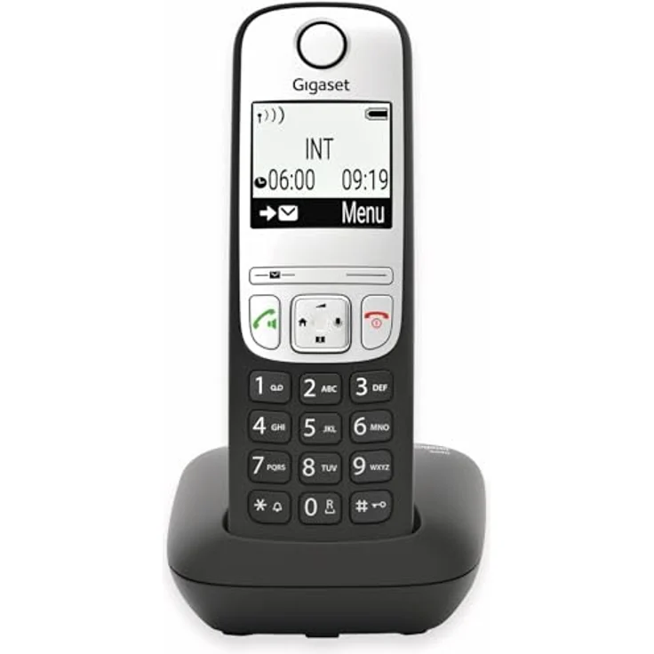 GIGASET A690 schwarz schnurlos analog DECT Display Freisprechen Telefonbuch für bis zu 100 Einträge – Bild 2