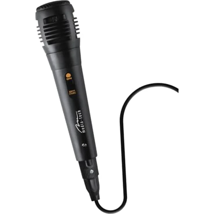 media-tech Tragbarer Bluetooth-Lautsprecher MT3183, 50W RMS, Karaoke, Bunte Disco-Beleuchtung, Bluetooth 5.3, AUX, Micro-SD, USB - BT Power Audio, Blau – Bild 4