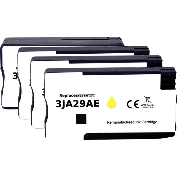 Renkforce Druckerpatrone Kompatibel zu HP 963XL, Kombi-Pack in Schwarz, Cyan, Magenta, Gelb mit hoher Druckqualität