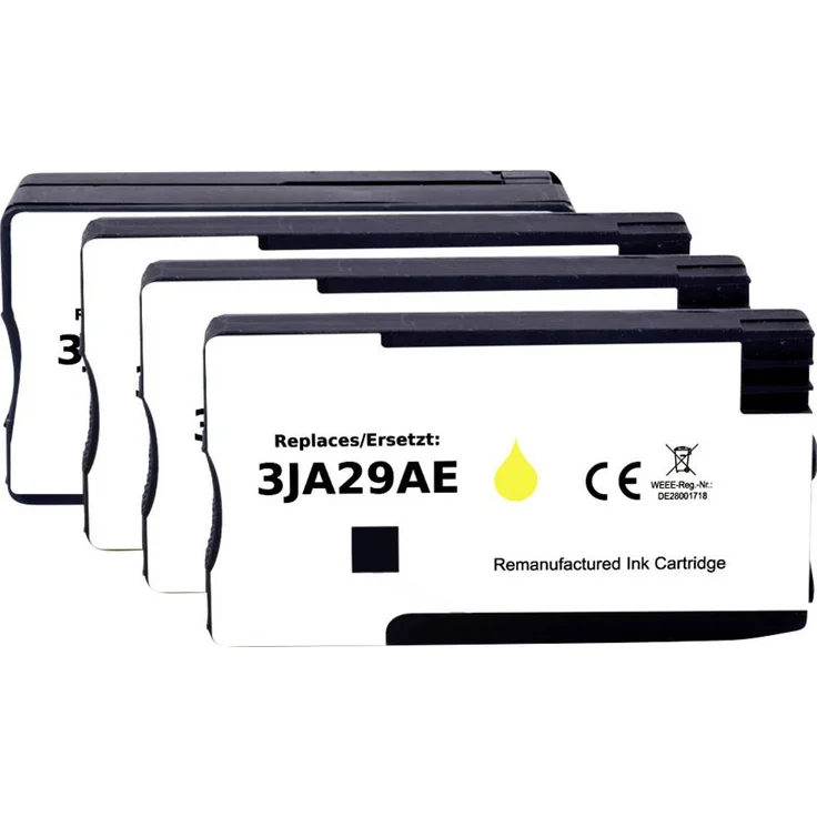 Renkforce Druckerpatrone Kompatibel zu HP 963XL, Kombi-Pack in Schwarz, Cyan, Magenta, Gelb mit hoher Druckqualität