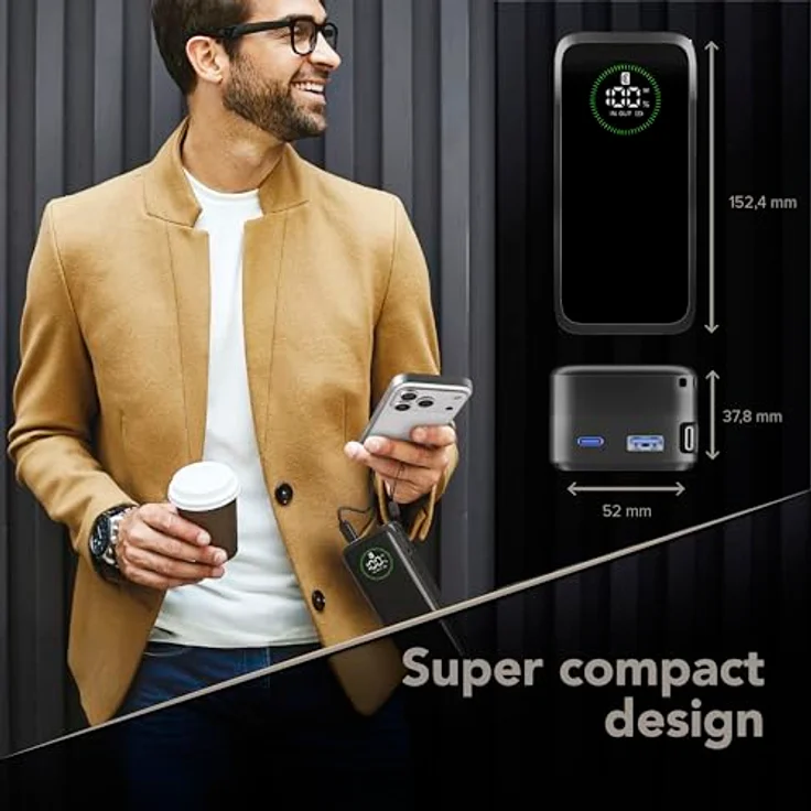 Cellular Line Roller 20000 mAh Powerbank, USB Typ-C, Schwarz, Versandkostenfrei – Bild 6