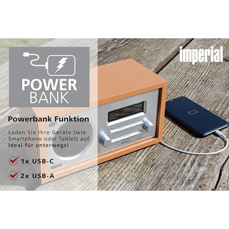Imperial DABMAN 30 mobil (DAB+, FM), Radio, Braun – Bild 5