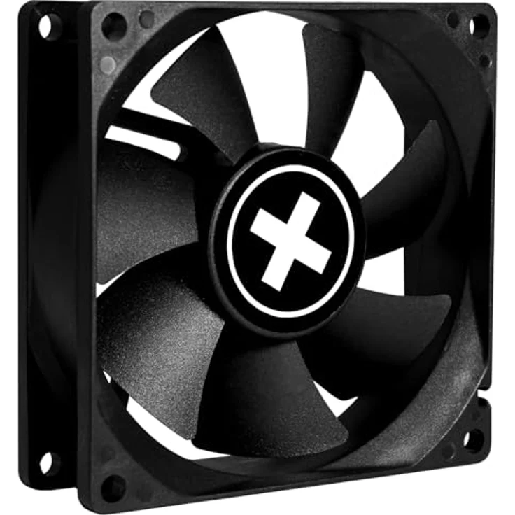 Xilence XPF80.B.PWM, 80mm Gehäuselüfter mit 4PIN PWM-Funktion, Hydro Bearing, 21,8 CFM, leiser Betrieb 18,7 dB(A) – Bild 2