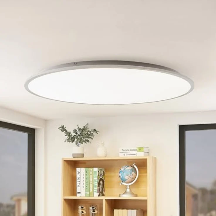 Lindby LED Deckenleuchte 'Narima' (Modern) in Weiß für Küche (1 flammig) - LED-Deckenlampe – Bild 2