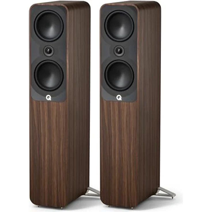 Q Acoustics 5050 Standlautsprecher Santos Palisander - Stereoanlage für Home Entertainment Center, Surround Sound TV/Record Player – Bild 1