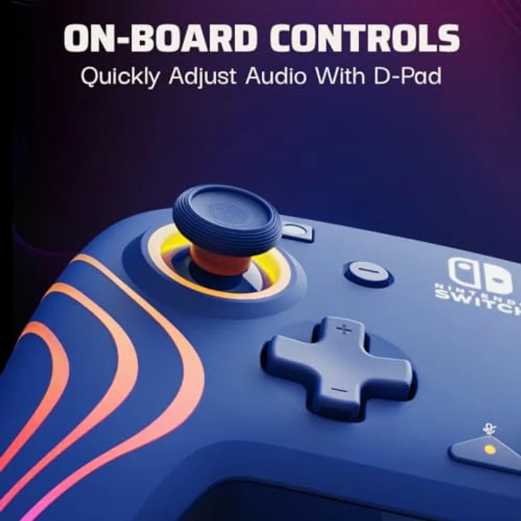 PDP Official Switch Afterglow Wave Wired Controller - Blue – Bild 4