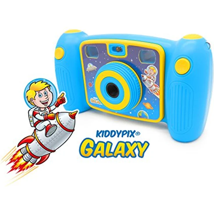 Easypix Kiddypix Galaxy Kinder Digitalkamera, blau - 5MP Auflösung, 2 Objektive, Selfies optimal geeignet – Bild 4