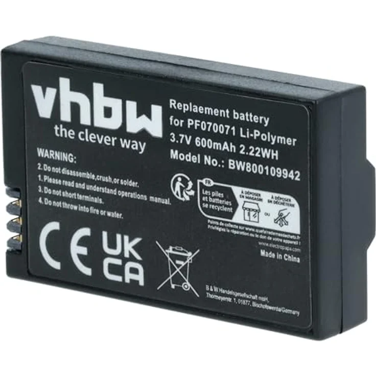 vhbw Li-Polymer Akku 600mAh (3.7V) für Drohne Multicopter Quadrocopter Parrot Mambo, Swing, Jumping Race Tuk-Tuk wie PF070071. – Bild 10