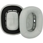 vhbw Ersatz-Ohrpolster für Apple AirPods Max, langlebiges Material, passgenaue Montage, hellgrau