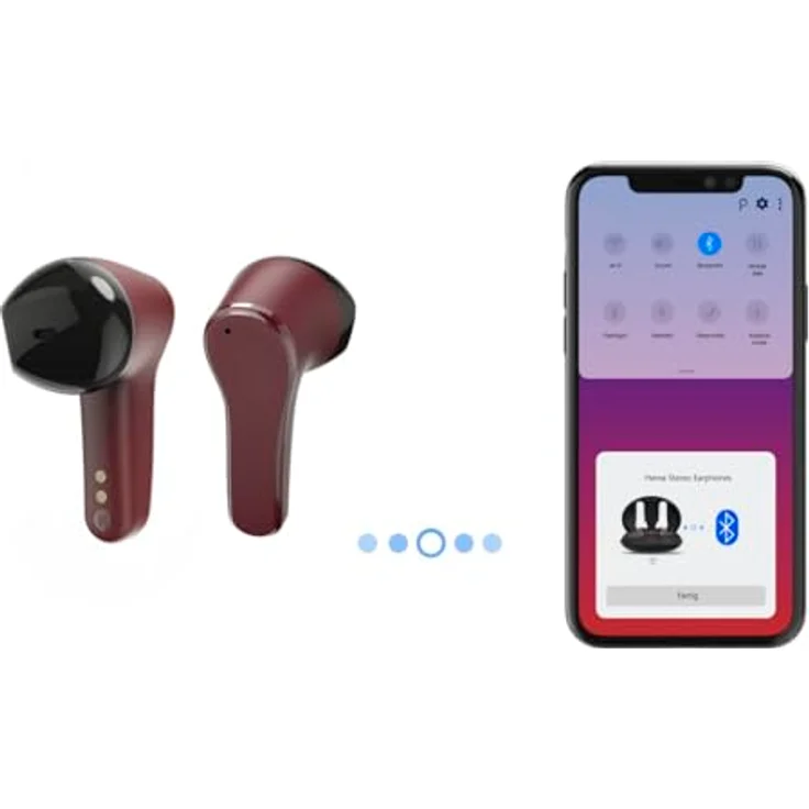 Hama Spirit Unchained In-Ear-Kopfhörer rot, Bluetooth, Environmental Noise Cancelling, Freisprechfunktion – Bild 6