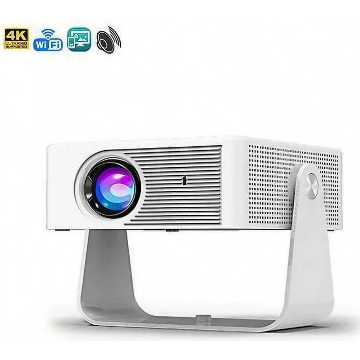 Blossom X3 Smart Projektor, Tragbarer 4K Beamer mit Android 13, Auto Fokus, 8000 Lumen, WiFi 6, 360° Projektion, Automatische Keystone-Korrektur, Bluetooth 5.2