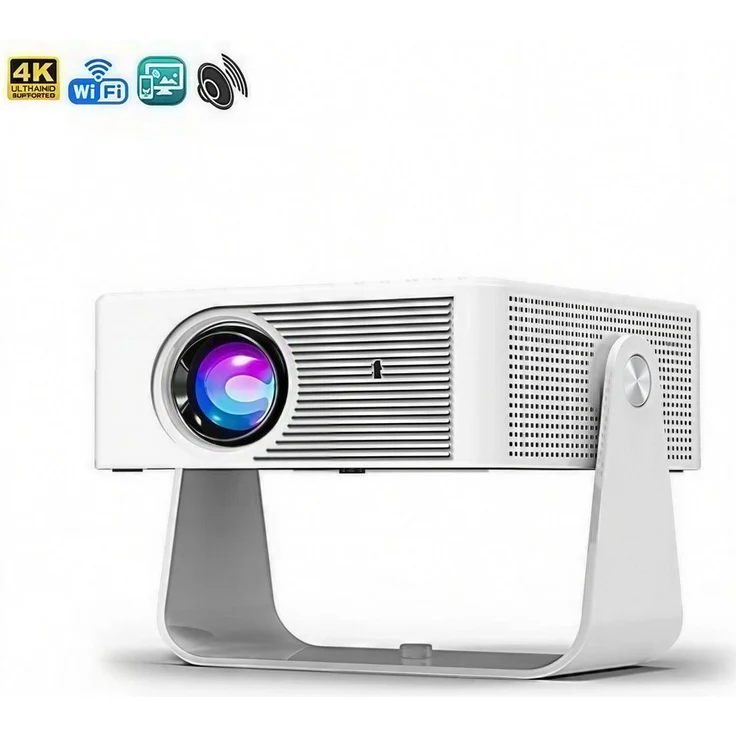 Blossom X3 Smart Projektor, Tragbarer 4K Beamer mit Android 13, Auto Fokus, 8000 Lumen, WiFi 6, 360° Projektion, Automatische Keystone-Korrektur, Bluetooth 5.2