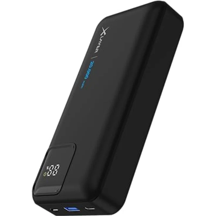 Xlayer 20000mAh Powerbank 2 Integrierte Kabel Schnelllader USB C, Universelle Lademöglichkeit, Multi-Geräte Ladung, Schnelle Wiederauflademöglichkeit, Kompaktes und Tragbares Design, 3 Anschlüsse – Bild 4