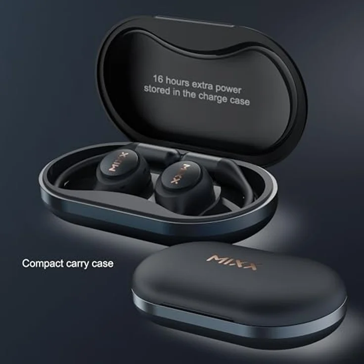 Mixx AirFlow OWS, Sportkopfhörer mit Ohrbügel, Open-Ear-Design, schweißresistent, 24 Stunden Akkulaufzeit – Bild 6