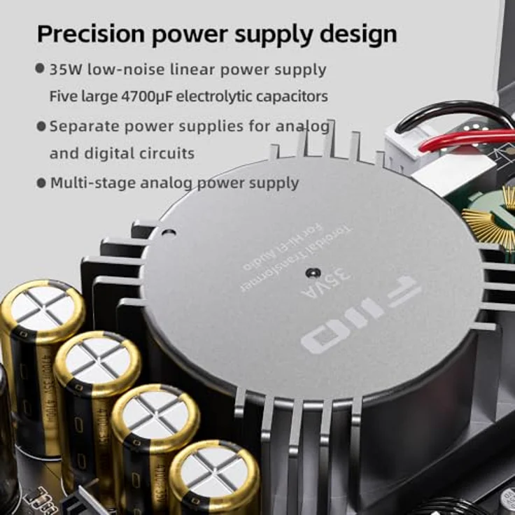 FiiO K17, USB-DAC und Kopfhörerverstärker mit Klangregelung, Bluetooth, WLAN, aptX, Schwarz – Bild 5