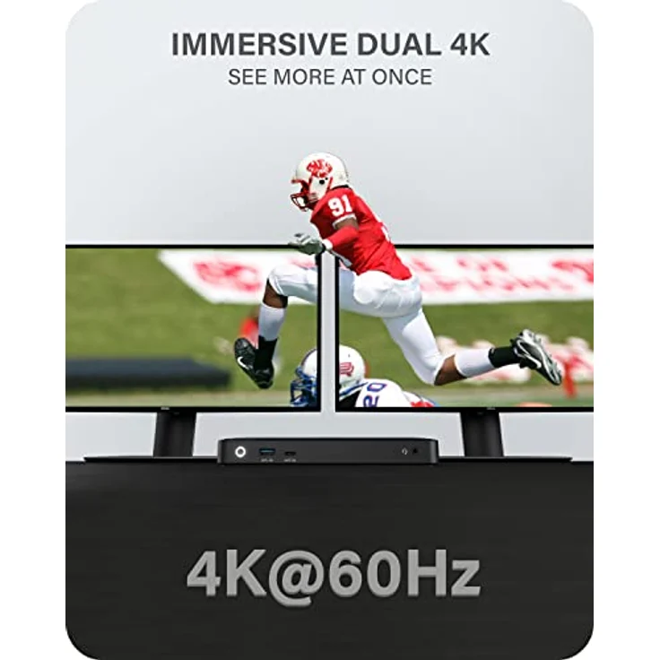 ALOGIC (8 in 1) MX2 USB-C Dual Display 4K@60Hz DisplayPort Alt. Mode Dockingstation - mit 65W Power Delivery – Bild 3
