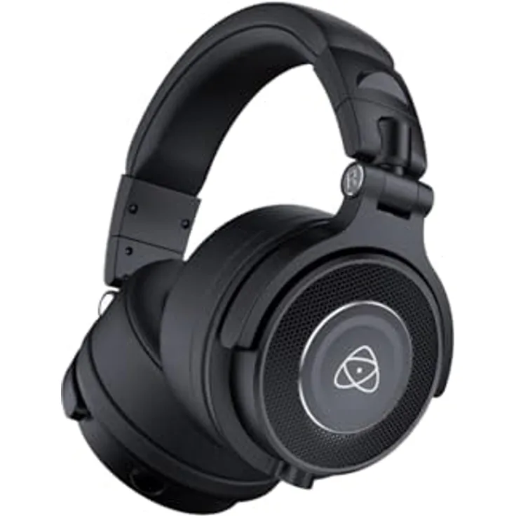 Atomos Studio Sonic Production Headphone, Kabelgebundene Over-Ear-Kopfhörer mit Noise-Cancelling und 40 mm Treibern, Schwarz