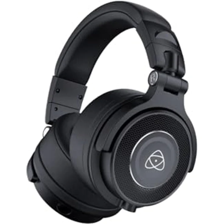 Atomos Studio Sonic Production Headphone, Kabelgebundene Over-Ear-Kopfhörer mit Noise-Cancelling und 40 mm Treibern, Schwarz – Bild 1