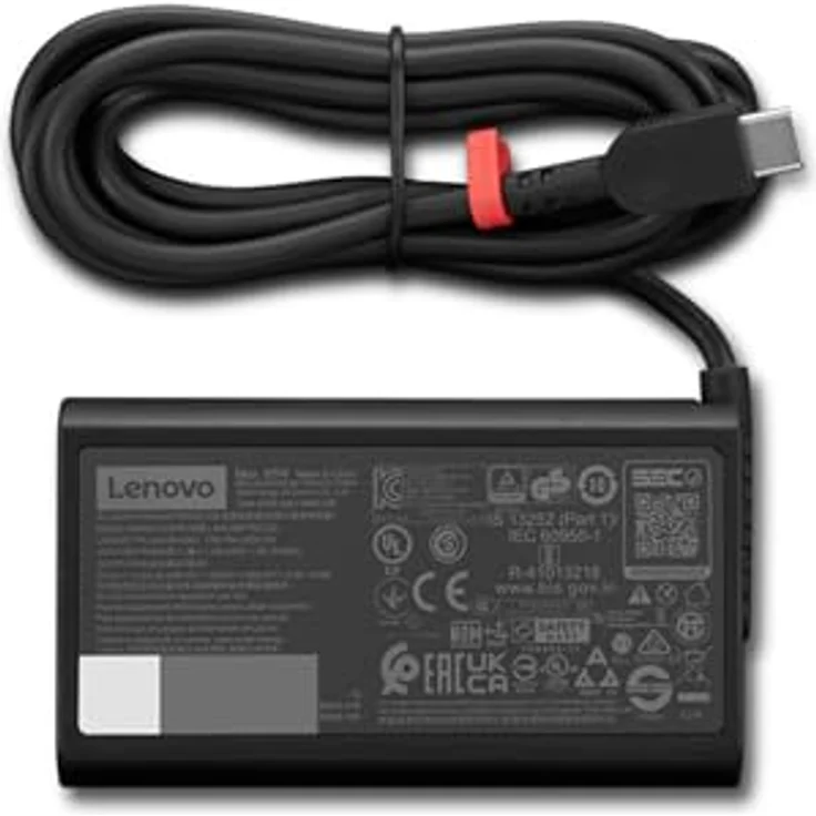 Lenovo GX20Z46255 Power Adapter, 65 W Notebook Netzteil für Indoor/Outdoor mit USB Typ-C, Schwarz – Bild 2