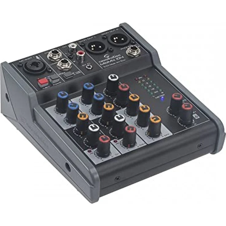 Soundsation MIOMIX 104 Professionelles 5-Kanal-Audio-Mischpult mit digitalem Echo-Effekt - ideal für Homerecording, Live-Gigs und Podcasting – Bild 1