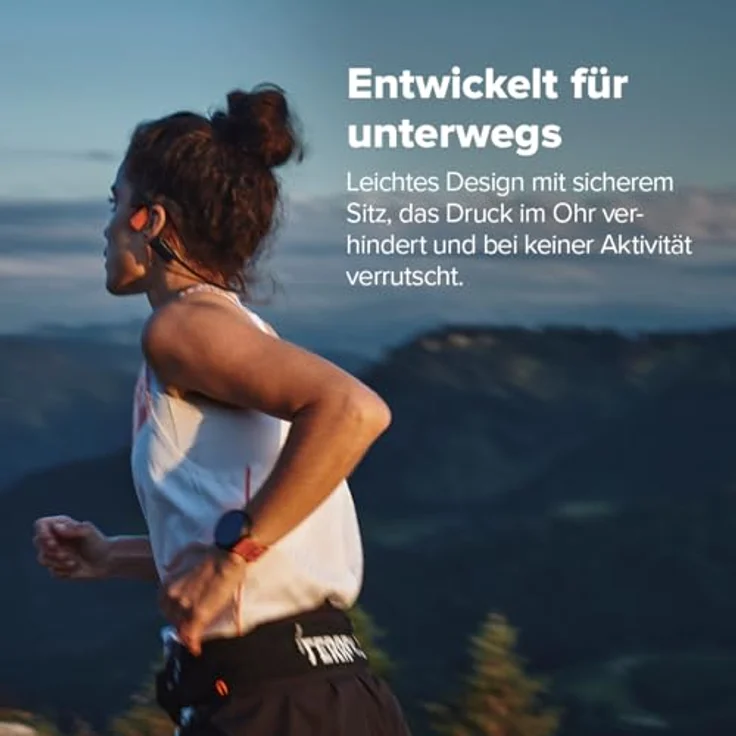 Suunto Wing 2, Kabellose Bone Conduction Kopfhörer mit 12 h Akkulaufzeit, IP67 Wasser- und Staubschutz, schwarz – Bild 7