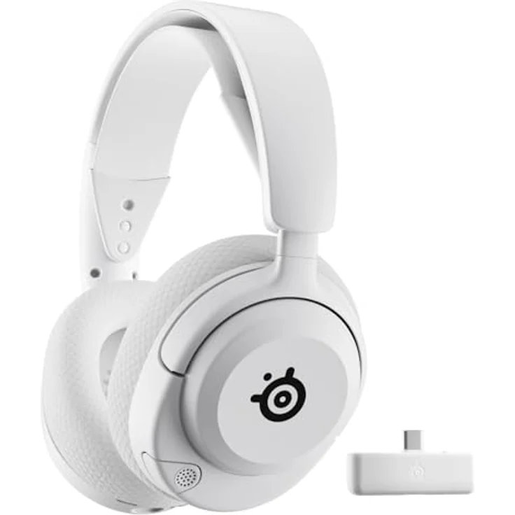 SteelSeries Arctis Nova 5X Wireless Gaming Headset - Über 100 Audio Presets - 60 Std. Akkulaufzeit - 2,4 GHz oder BT - ClearCast Gen2.X-Mik - Xbox, PC, PS - Weiß – Bild 1