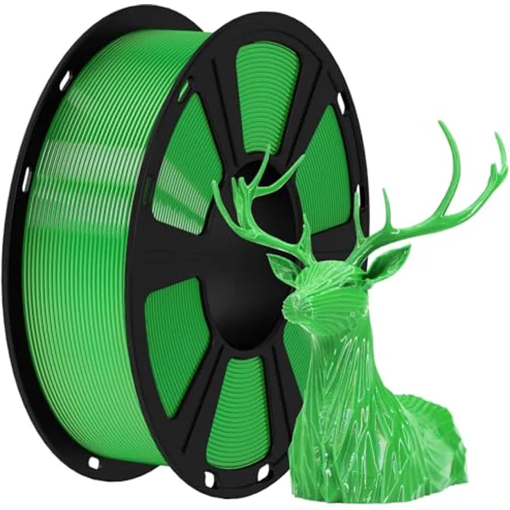 GEEETECH PETG Filament grün, 1,75 mm, 1 kg, robuste und langlebige 3D-Druckmaterialien mit hoher Kompatibilität