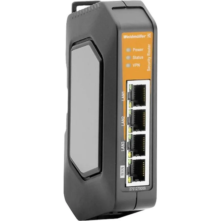 Weidmüller IE-SR-4TX, Industrieller Netzwerk-Router mit VPN-Technologie und integrierter Firewall