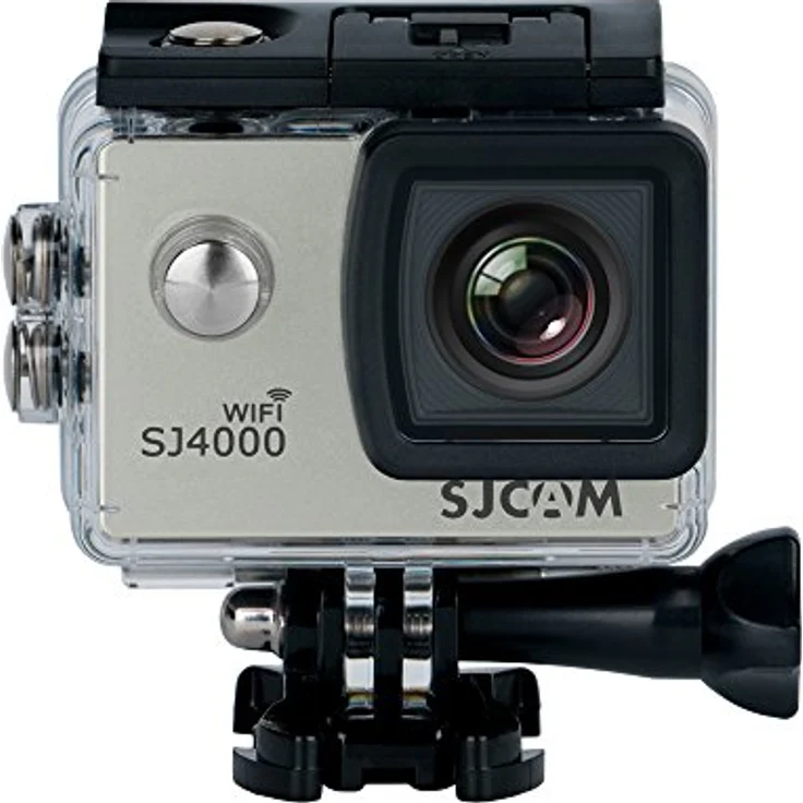 SJCAM SJ-4000-WiFi SJ4000 Deutsche Version wasserdichte Sport Actionkamera (5,08 cm (2 Zoll), FHD, 1080p, 30m, 12MP, 16 Zubehörteile) Silber – Bild 3