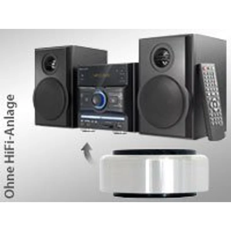 Dynavox Aluminium-Füsse für HiFi-Geräte, 4er-Set, polierte Füße mit hoher Stabilität und Gummi-Dämpfern, Silber – Bild 4