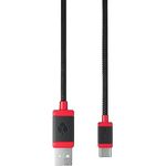 Cherry USB-Kabel - USB (M) zu 24 pin USB-C (M) - geflochten, 1,5 m, 480 Mbps, schwarz