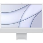 Apple iMac 24 Zoll, All-in-One-PC in Silber, 2021, M1 8-Core, 8GB RAM, 256GB SSD, 4.5K Retina Display