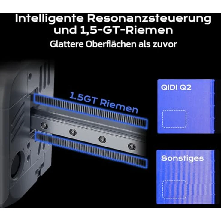 QIDI TECH Q2 3D-Drucker, 65°C beheizte Kammer, Auto-Leveling, AI-Kamera, 600 mm/s Höchstgeschwindigkeit, geschlossene Bauweise, 270x270x256mm Bauraum, geeignet für Einsteiger und Profis – Bild 4